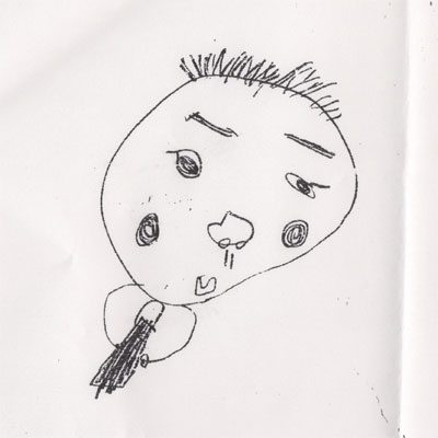 子供の絵からのペンダント